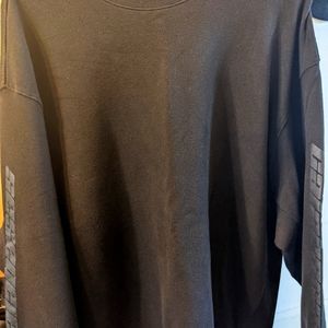 YEEZY Season 4 Oversized adidas Calabasas Sweatshirt Vintage Black
